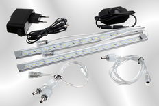 AquariLED Lichtleisten - Einsteiger Komplett Set mit Dimmer - LED Aquariumbeleuchtung